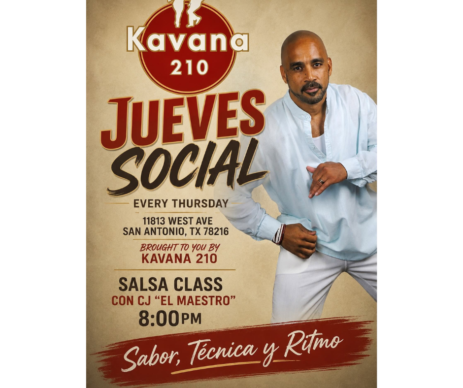 💃 Thursday – Salsa Class w/ CJ " El Maestro"