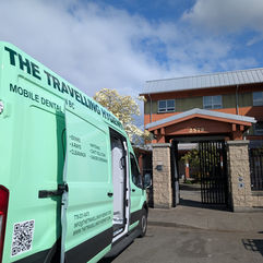 The Travelling Hygienist at Warmland Shelter in Duncan, Vancouver Island, BC.