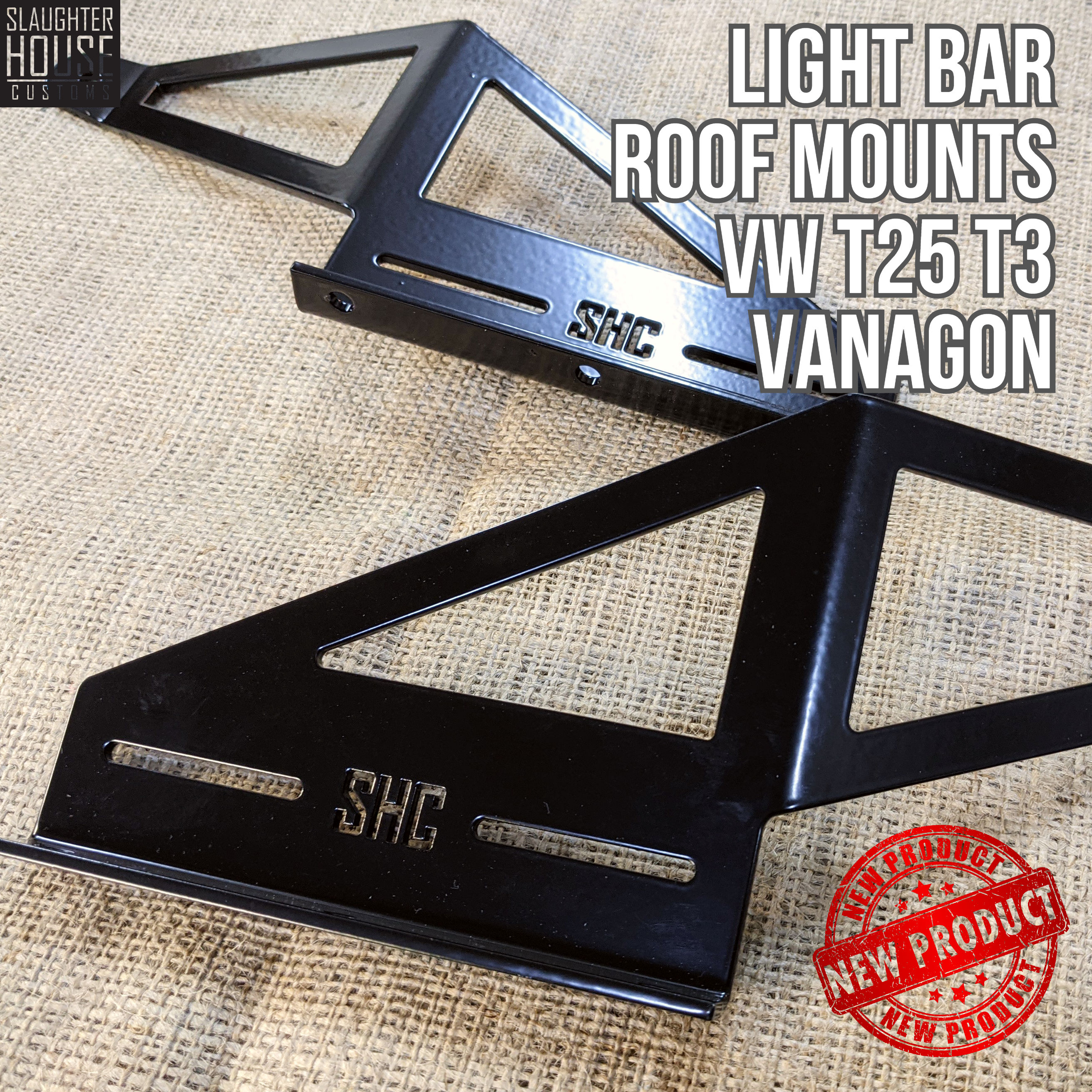 Light Bar Roof Mounts for VW T25 T3 Vanagon