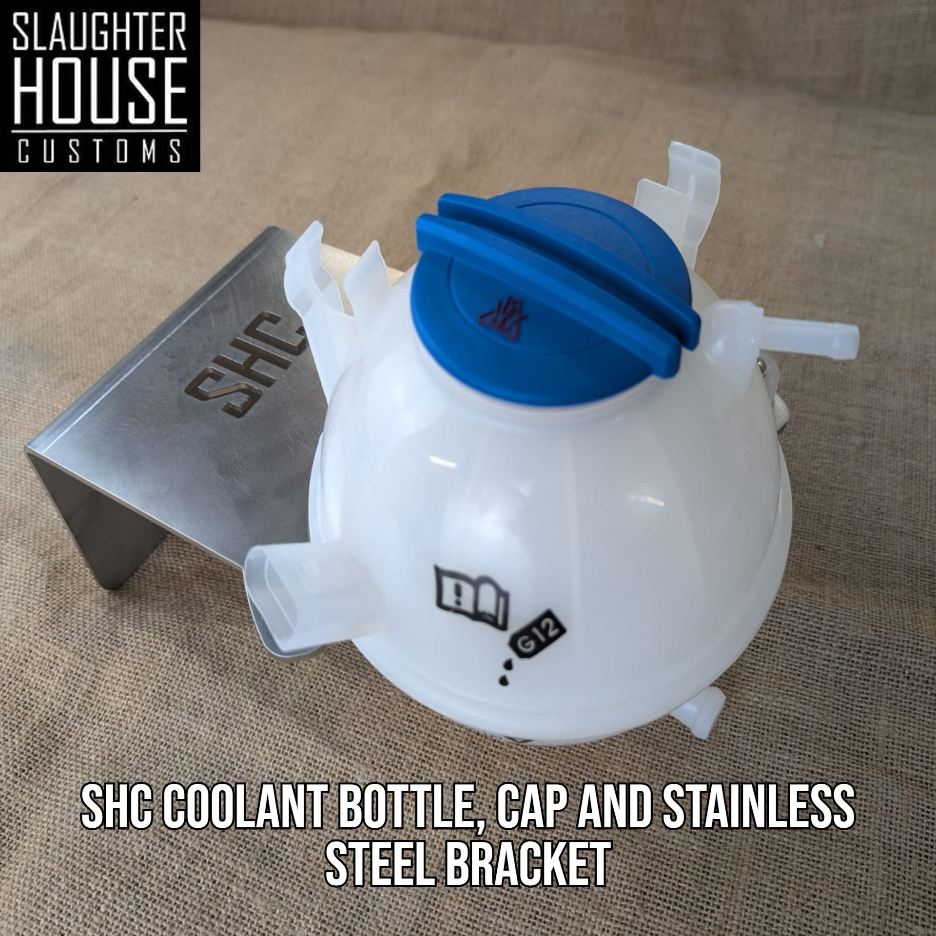 SHC TDI PD Coolant bottle, cap and stainless steel bracket T3 T25