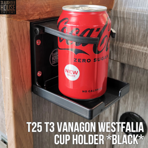 T25 T3 Vanagon Westfalia Cup Holder *Black* SlaughterHouseCustom