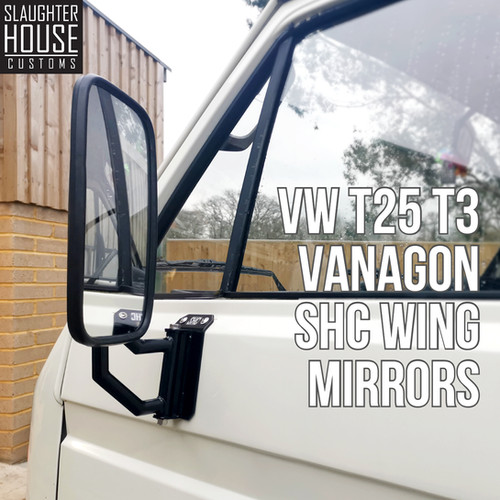 VW T25 T3 Vanagon SHC Wing Mirrors NonHeated. (Pair) SHC CURRENT