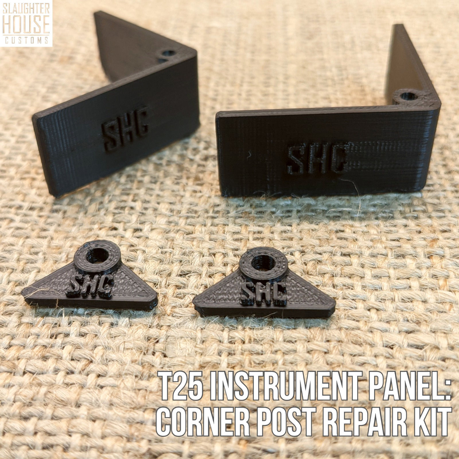 VW T25 T3 Vanagon Dash Cluster Corner Repair KIT