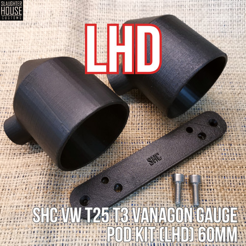 SHC VW T25 T3 Vanagon Gauge Pod Kit (LHD) 60mm (BARE UNIT) SHC CURRENT