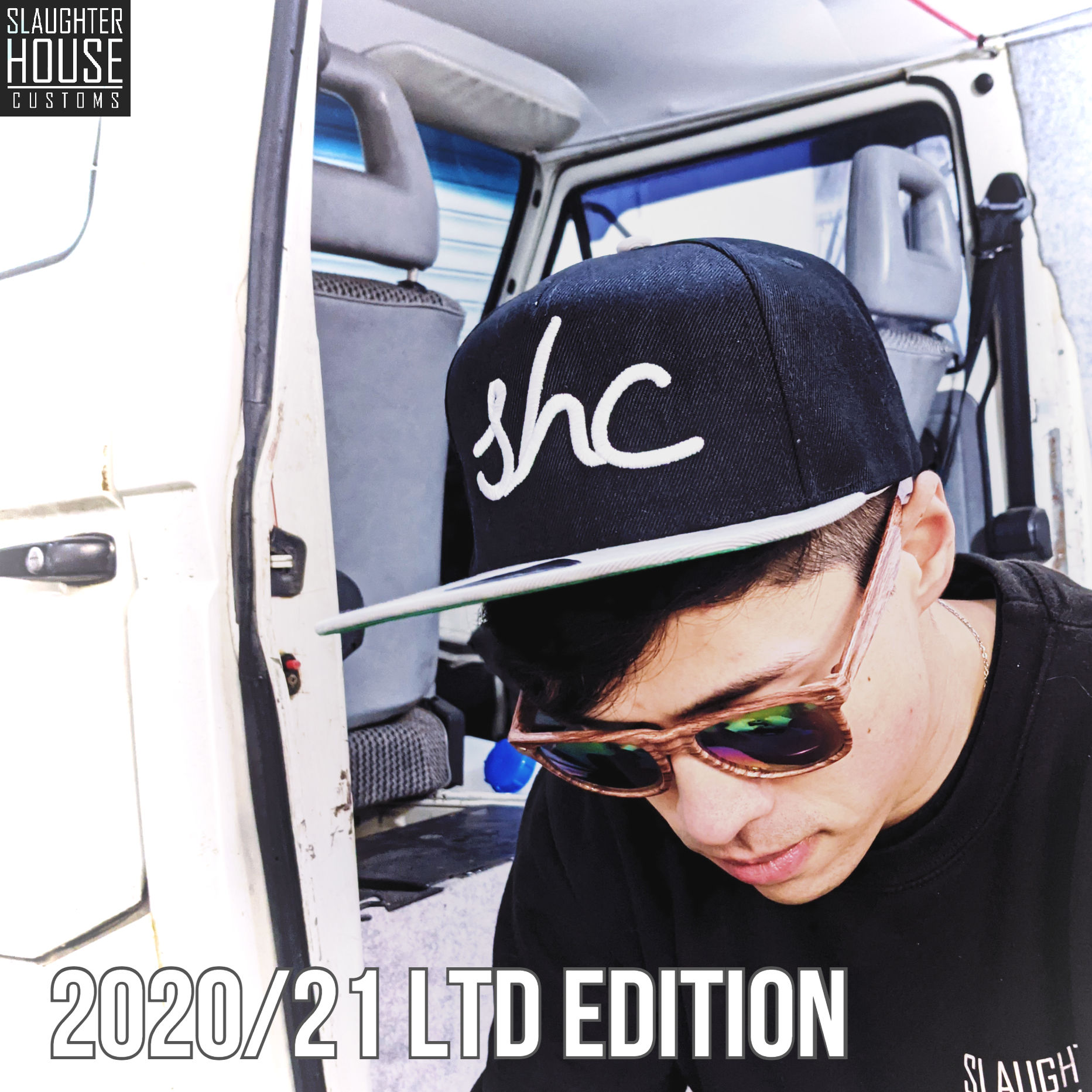 Slaughter House Customs, 2020/21 SHC Snapback Cap, Custom Motorcycle Cap