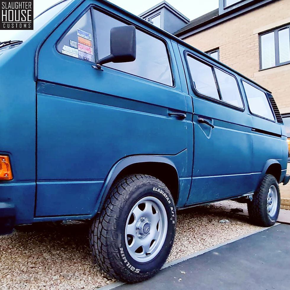 Thumbnail: VW T25 Vanagon T3 SHC Black Wheel Arch Wide Fender Over Fender Kit & Fixings!