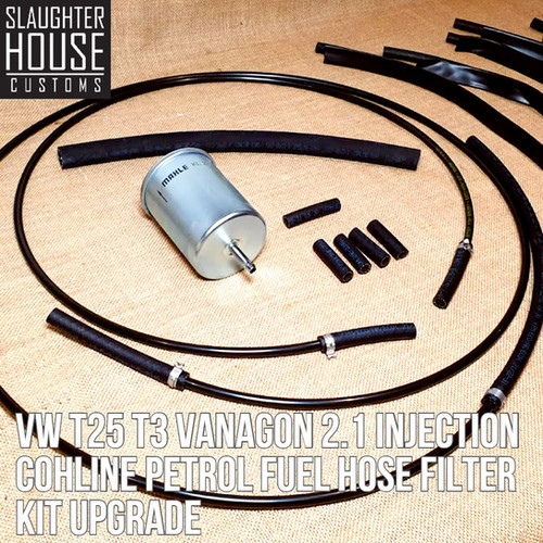 VW T25 T3 Vanagon 2.1 Injection COHLINE Petrol Fuel Hose Filter Kit