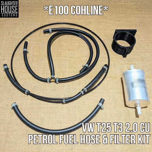 VW T25 T3 Vanagon 2.0CU E100 COHLINE Petrol Fuel Hose Filter Kit