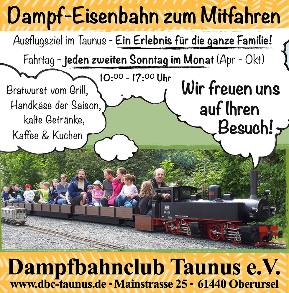 Großes Dampfbahnfest - Maifest - DBC-Taunus