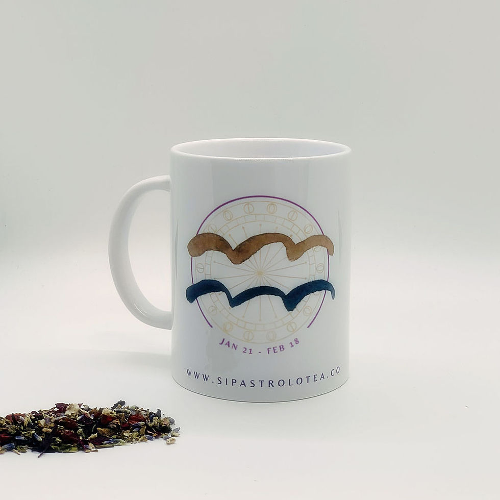 Thumbnail: Zodiac (Air Sign) Tea Mugs