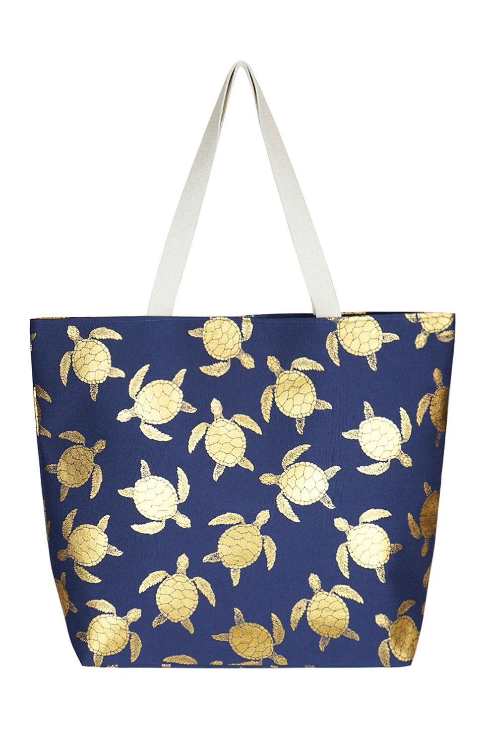 Thumbnail: Gold Foil Turtle Tote Bag