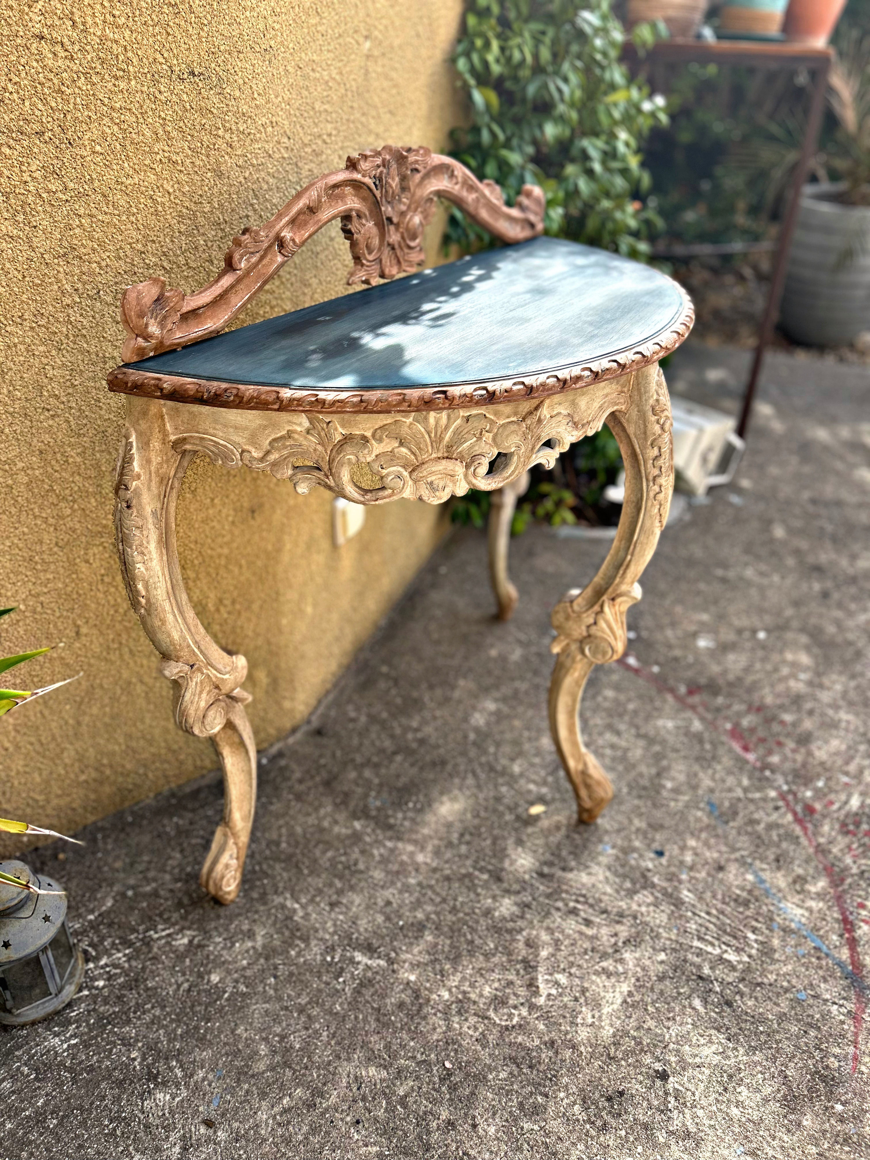 CONSOLE ANCIENNE PATINÉE