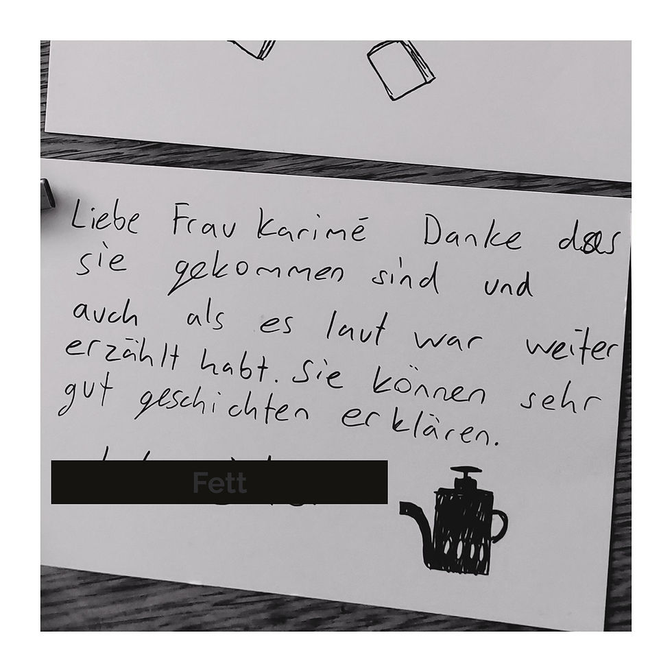 Kinderbrief nach einer Lesung