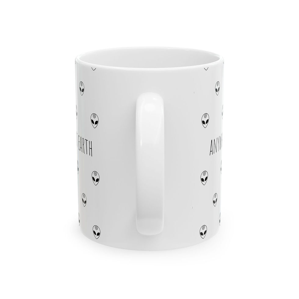 Thumbnail: "Anywhere But Earth" Alien Ceramic Mug – 11oz