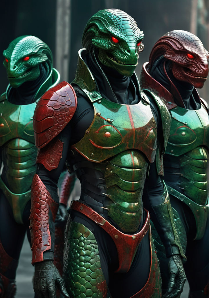Ciakar Warrior Cast of the Draconians - AI Rendering