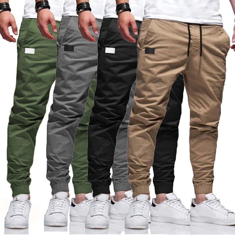 New Men's Casual Sports Pants Sweatpants Male Jogger Cargo Harem Pencil Pants Tr