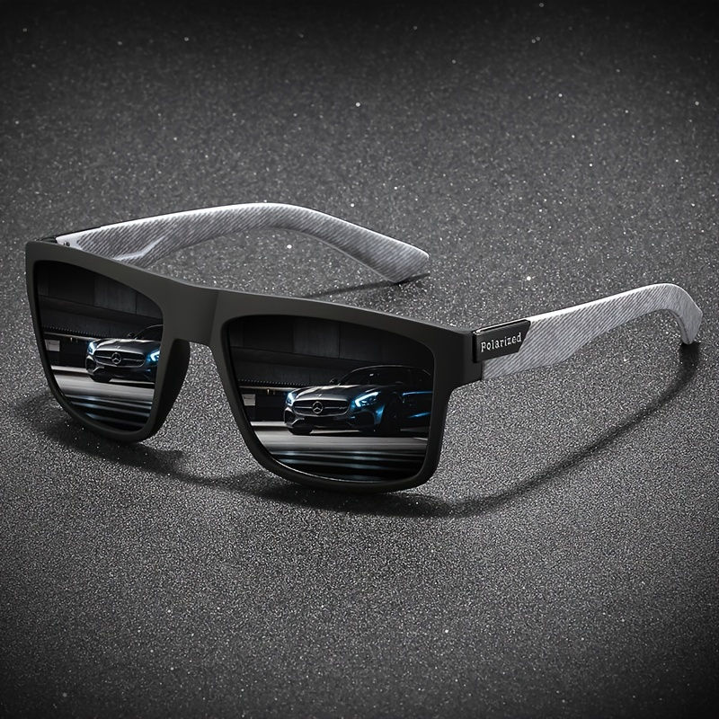 Fashion Vintage Square Polarized Sunglasses Men Women Driving Fishing Luxury Bra