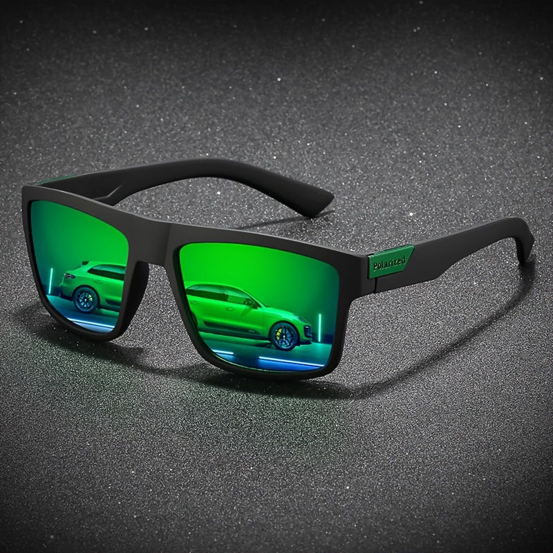 Thumbnail: Fashion Vintage Square Polarized Sunglasses Men Women Driving Fishing Luxury Bra