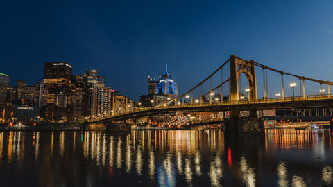 Pittsburgh Skyline at Night - 2023 Wallpaper, North Shore Riverwalk