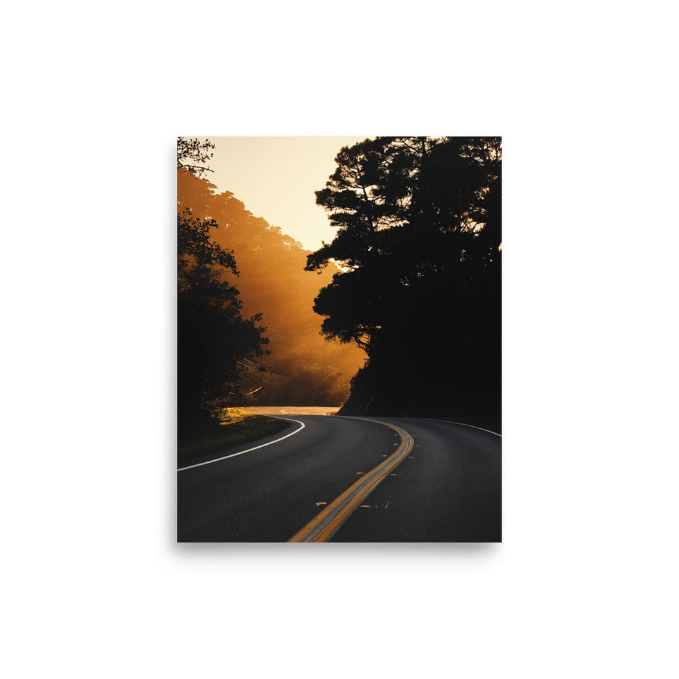Thumbnail: California Evening Roadtrip - Premium Luster Print