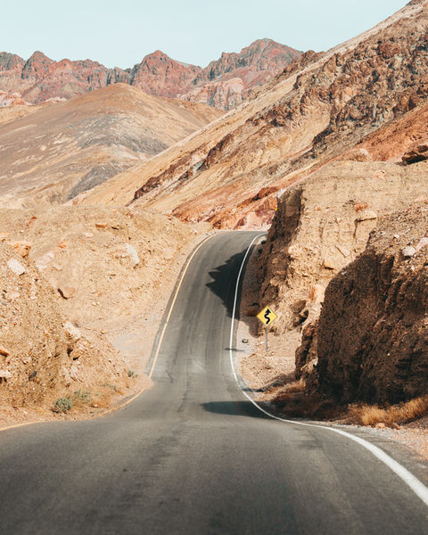 Artists Palette Drive, Death Valley Desert Road