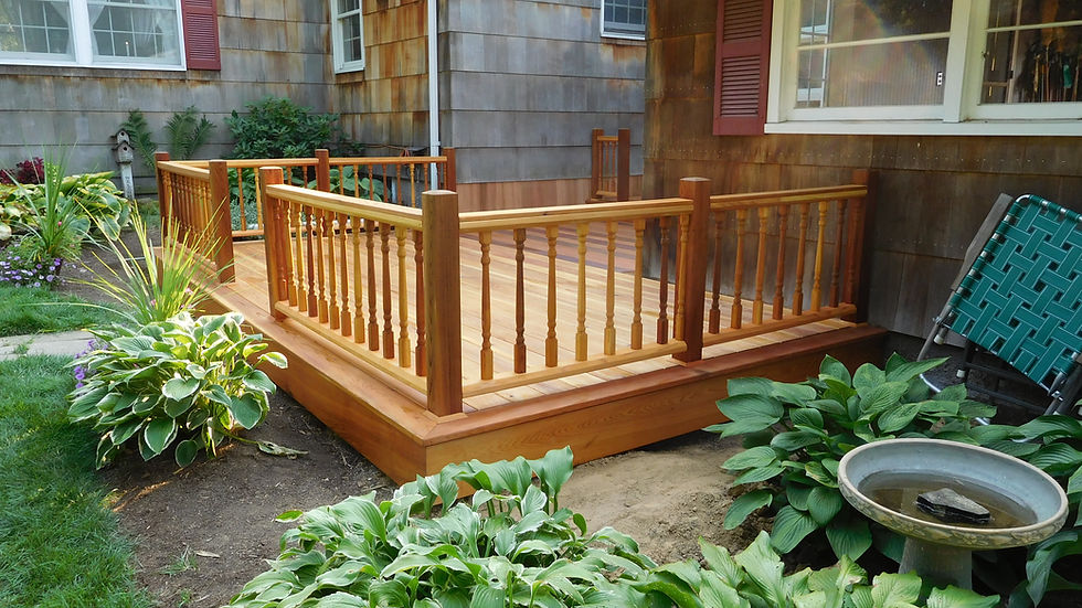 Cedar deck