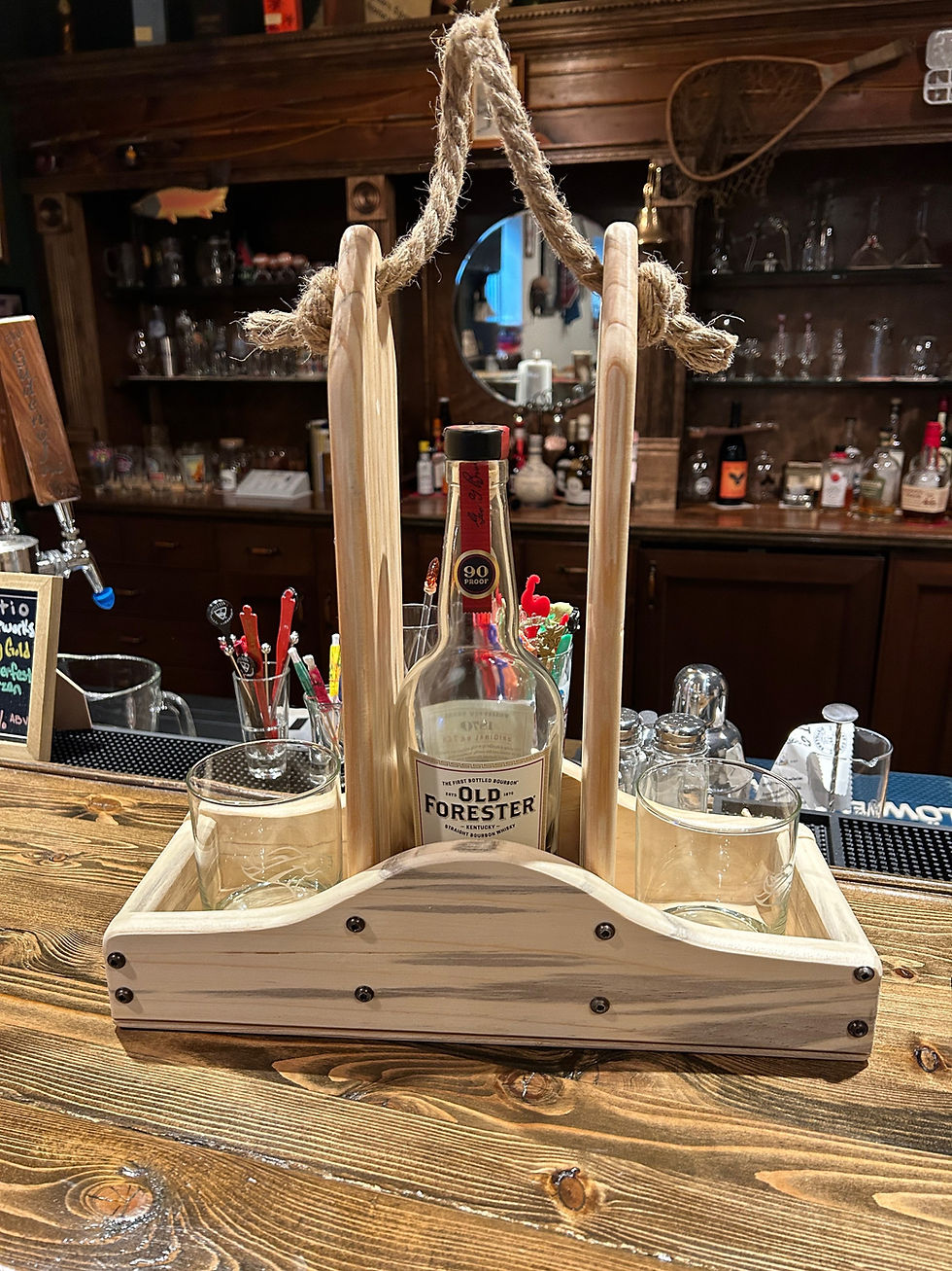 Thumbnail: Wine caddy with rope handle