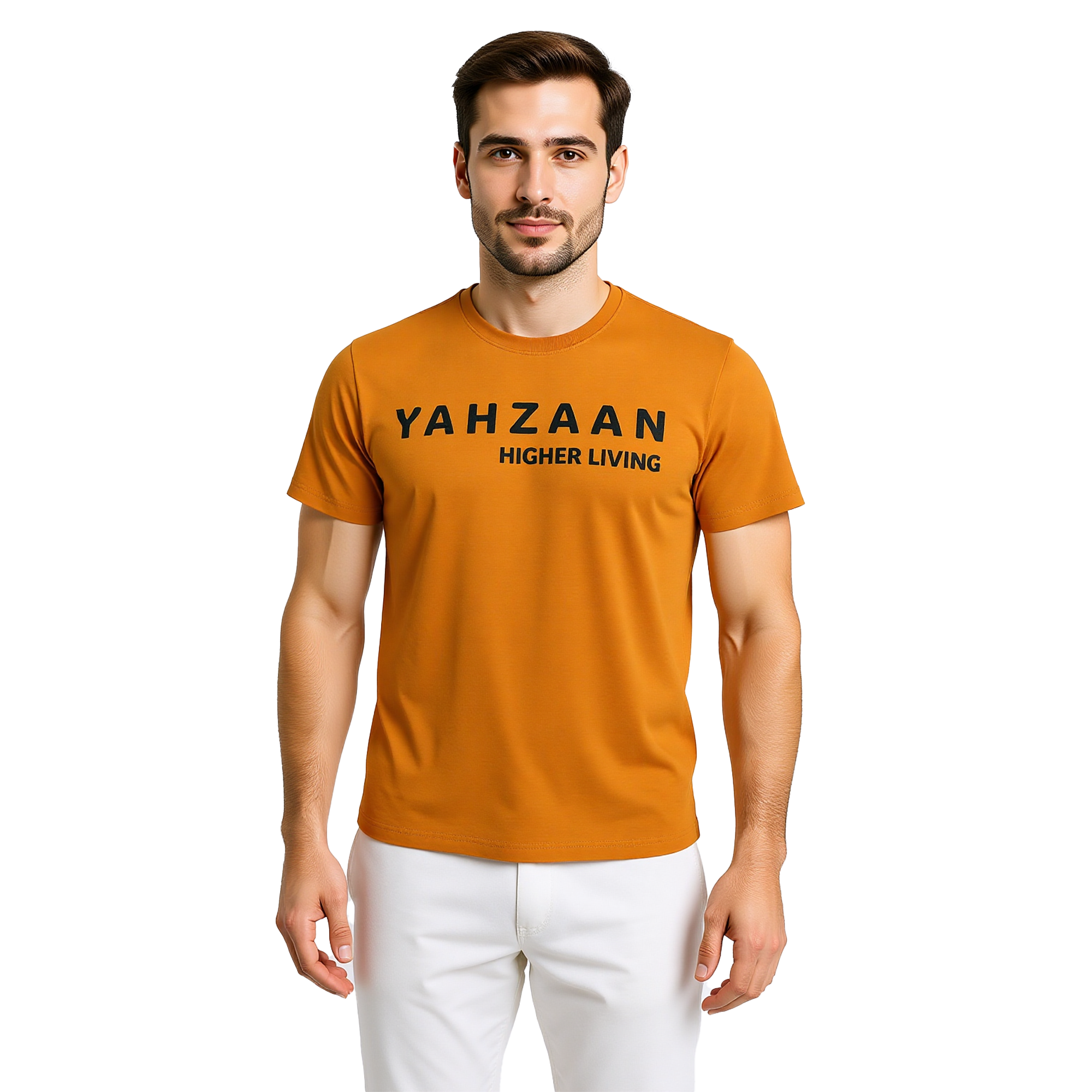 Round neck chest print