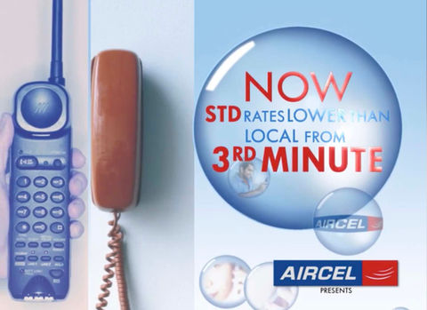 graphics showing advertisement design made for aircel