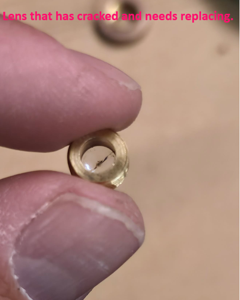 CNC3D 15w laser replacement lens cracked example