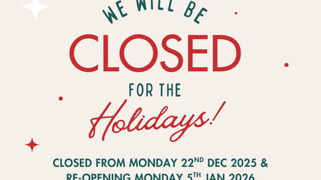 Christmas & New Year Closure 2025-2026