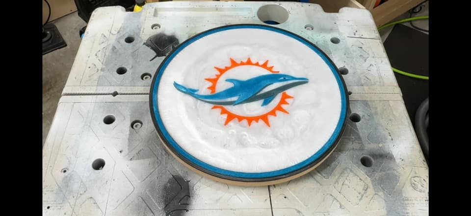 Thumbnail: Ultimate Bee CNC router kit resin inlay