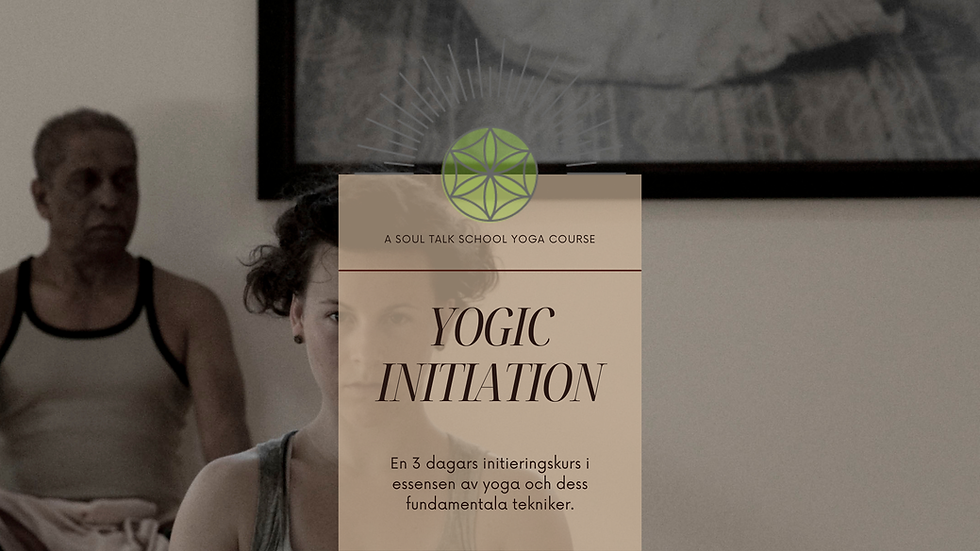 Yogic initiation - En 3 dagars initieringskurs i essensen av yoga och dess fundamentala tekniker. 