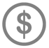 Grey Dollar Coin