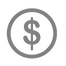 Grey Dollar Coin