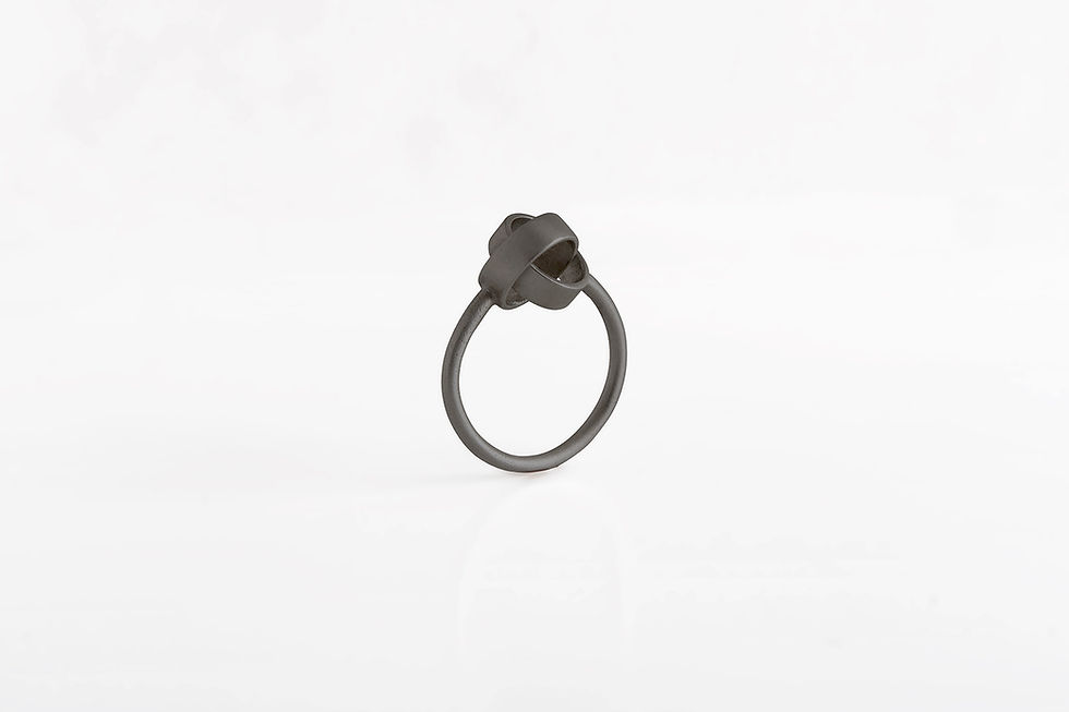 Thumbnail: Double Loop : Silver Ring