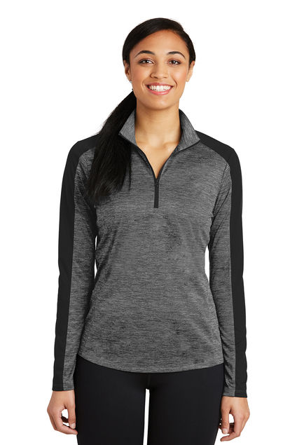 Cinti Aquatics Electric Heather Women's Colorblock 1/4-Zip Pullover