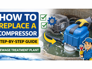 How to Replace a Sewage Treatment Plant Compressor | CM Environmental