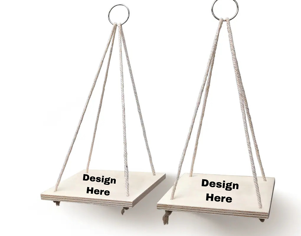 Thumbnail: Set of 2 Hanging Shelves | Fully Customizable 