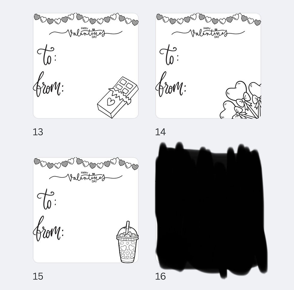Thumbnail: Valentine Gift Tags | Customized Pack of up to 30 Sticker Tags 