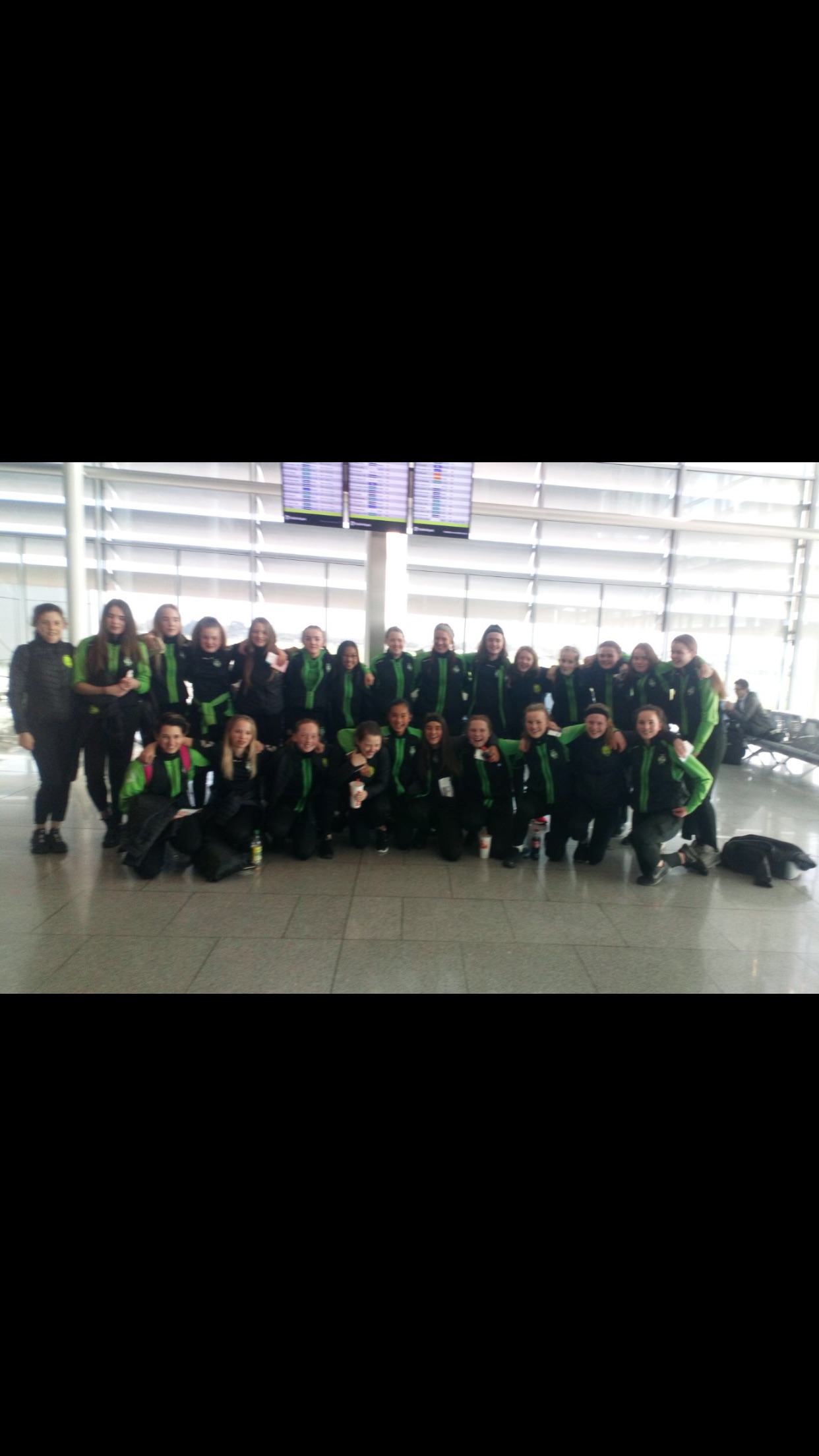 Girls U15 Dublin Airport..