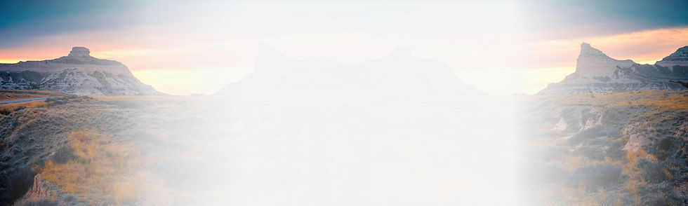 Scenic background of the hills and bluffs surrounding Scottsbluff, Nebraska