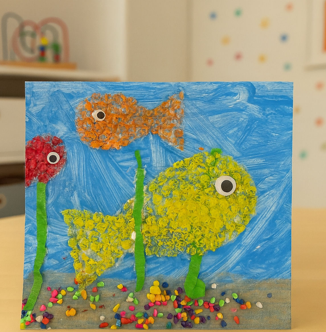 Bubble Wrap Fish in the Sea