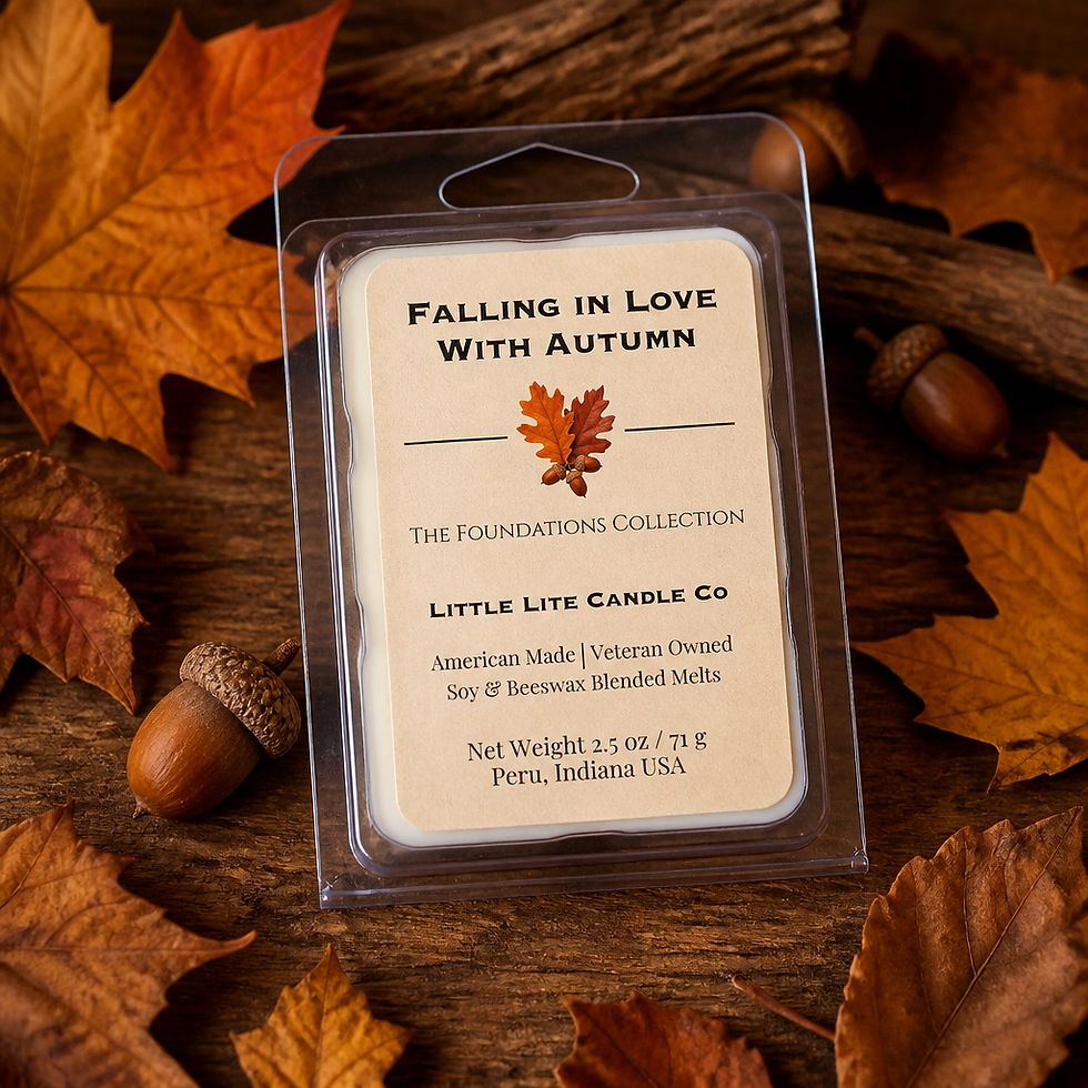 Thumbnail: Falling in Love with Autumn soy wax melts with fall leaves and acorns