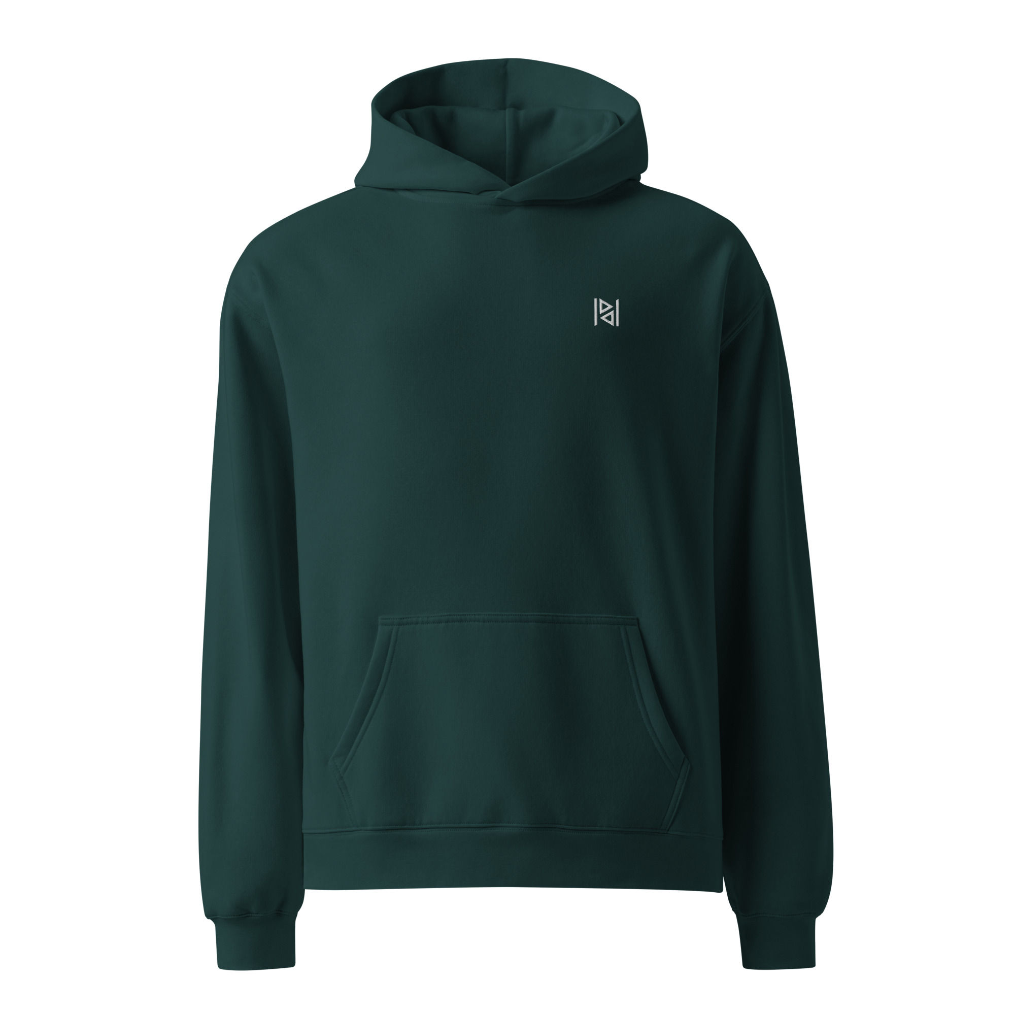 Patchouli Deep Oversized Hoodie / Pine Green