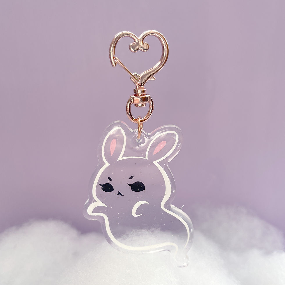 Angy Ghostie Bunbun Charm