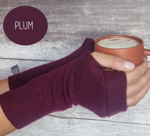 Fingerless gloves in reds and oranges | Chilly Billy Cashm 1