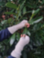 Cashmere fingerless gloves in childrens size in multiple colours