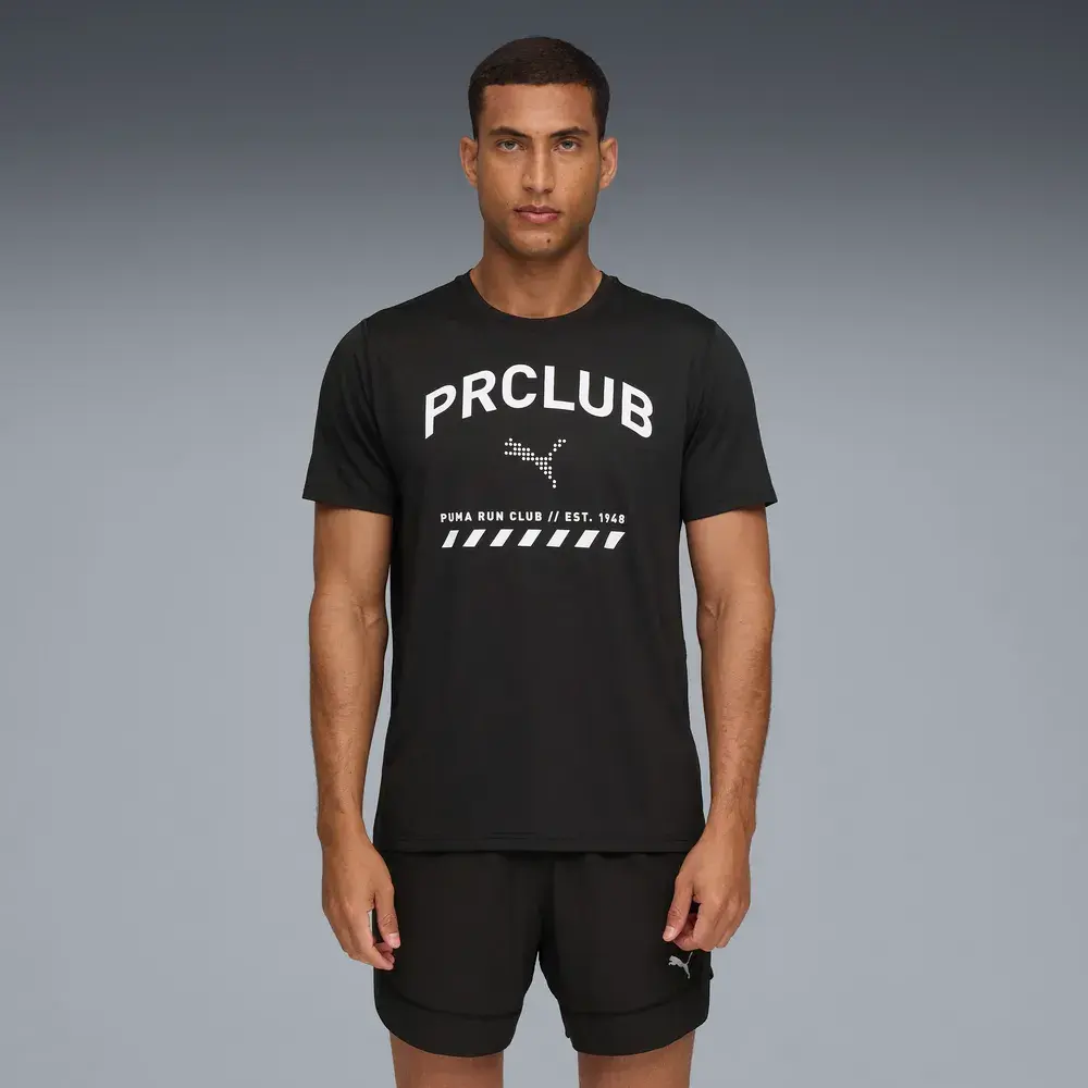 PUMA Men's Run Club Graphic Mesh Running T-Shirt