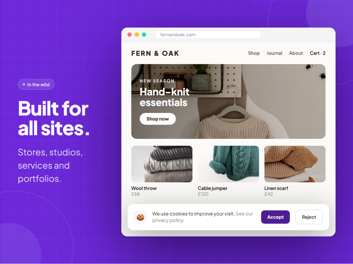 Affordable GDPR Cookie Banner dashboard view — Privacy & Security app on the Wix App Market